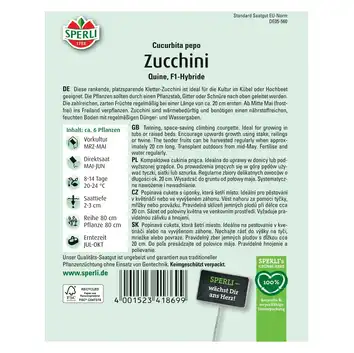Cukinia 'Quine' Nasiona PREMIUM Sperli
