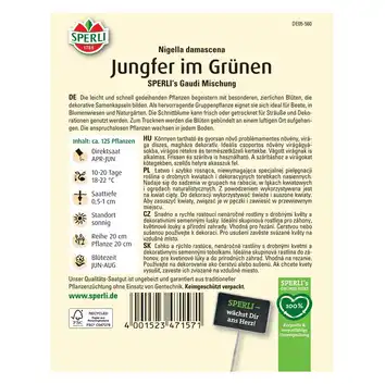 Czarnuszka damasceńska 'SPERLI's Gaudi Mischung' Nasiona PREMIUM Sperli