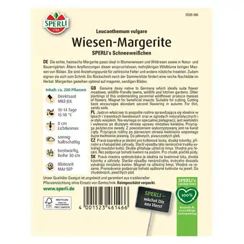 Jastrun właściwy 'SPERLI's Schneeweißchen' Nasiona PREMIUM Sperli