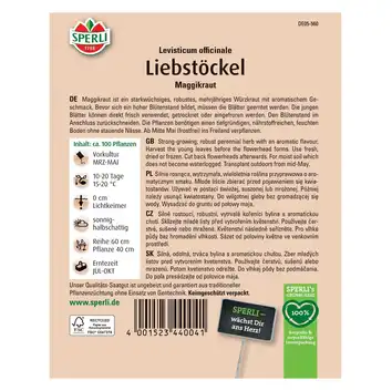 Lubczyk ogrodowy 'Maggikraut' Nasiona PREMIUM Sperli