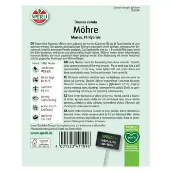 Marchew 'Marion' Nasiona PREMIUM Sperli