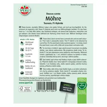 Marchew 'Tozresis' Nasiona PREMIUM Sperli