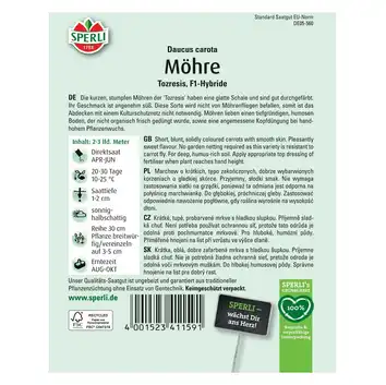Marchew 'Tozresis' Nasiona PREMIUM Sperli