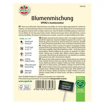 Mieszanka kwiatów 'SPERLI's Insektennektar' Nasiona PREMIUM Sperli