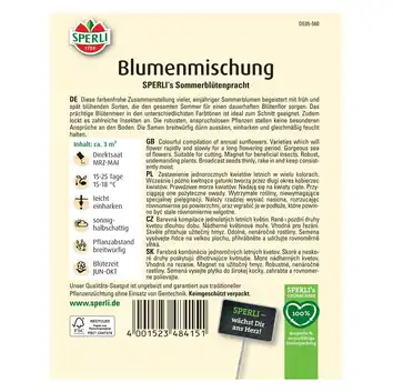 Mieszanka kwiatów 'SPERLI's Sommerblütenpracht' Nasiona PREMIUM Sperli