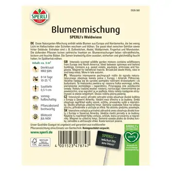Mieszanka kwiatów 'SPERLI's Waldwiese' Nasiona PREMIUM Sperli