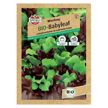 Mieszanka nasion na młode listki 'Mischung (Red salad bowl, Suzan, Marvel of Four Seasons, Little Leprechaun)' Nasiona PREMIUM S