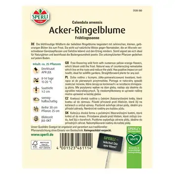 Nagietek polny 'Frühlingssonne' Nasiona PREMIUM Sperli