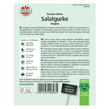 Ogórek sałatkowy 'Gergana' Nasiona PREMIUM Sperli