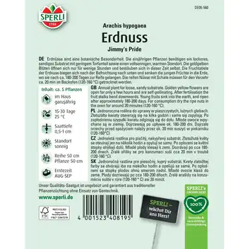 Orzech ziemny 'Jimmy's Pride' Nasiona PREMIUM Sperli