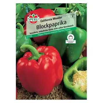 Papryka blokowa 'California Wonder' Nasiona PREMIUM Sperli