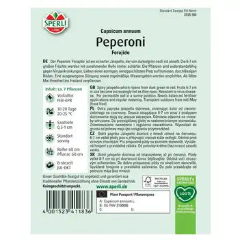 Papryka blokowa 'Forajido' Nasiona PREMIUM Sperli
