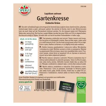 Pieprzyca siewna 'Einfache Grüne' Nasiona PREMIUM Sperli