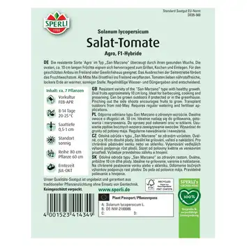 Pomidor 'Agro' Nasiona PREMIUM Sperli