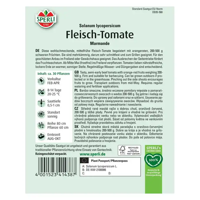 Pomidor 'Marmande' Nasiona PREMIUM Sperli