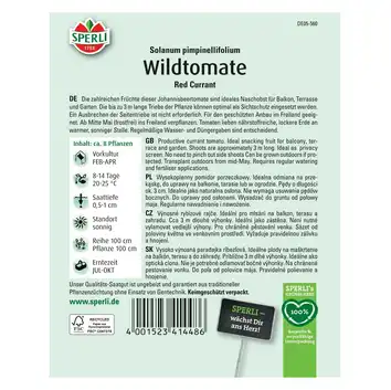 Pomidor dziki 'Red Currant' Nasiona PREMIUM Sperli