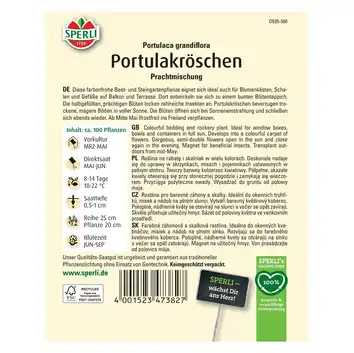 Portulaka wielokwiatowa 'Prachtmischung' Nasiona PREMIUM Sperli