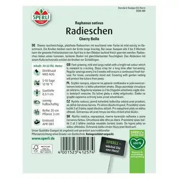 Rzodkiewka 'Cherry Belle' Nasiona PREMIUM Sperli