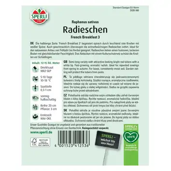 Rzodkiewka 'French Breakfast 3' Nasiona PREMIUM Sperli