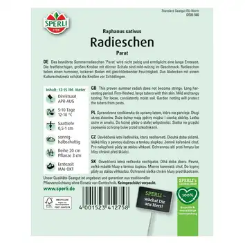 Rzodkiewka 'Parat' Nasiona PREMIUM Sperli