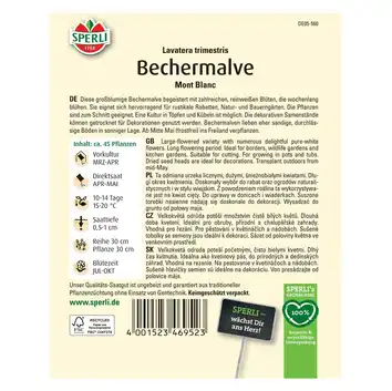 Ślazówka letnia 'Mont Blanc' Nasiona PREMIUM Sperli