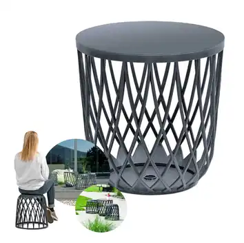 Stolik kawowy/ kosz 55L antracytowy