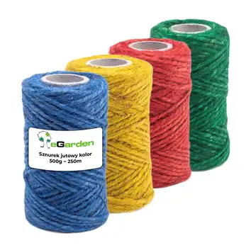 Sznurek jutowy kolor 500g/250m eGarden