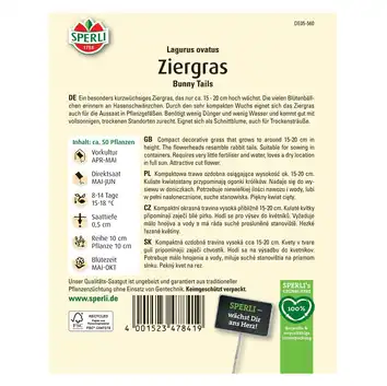 Trawa ozdobna 'Bunny Tails' Nasiona PREMIUM Sperli