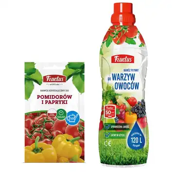 Fructus nawóz płynny do warzyw 1l + GRATIS nawóz do pomidorów i papryki 10g