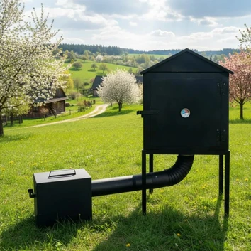 Wędzarnia metalowa z drzwiczkami