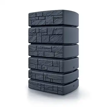 Zbiornik na deszczówkę 500l, antracytowy TOWER STONE Prosperplast - IDTST500-S433