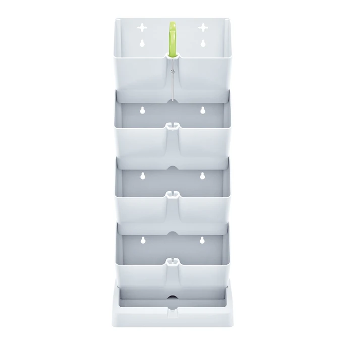 Zestaw 2 x Ogród wertykalny Mini Cascade biały + Ziemia do ziół BIO 10L