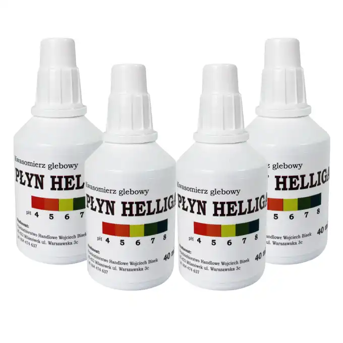 Zestaw 4 x 40 ml płyn uzupełniający do kwasomierza Helliga