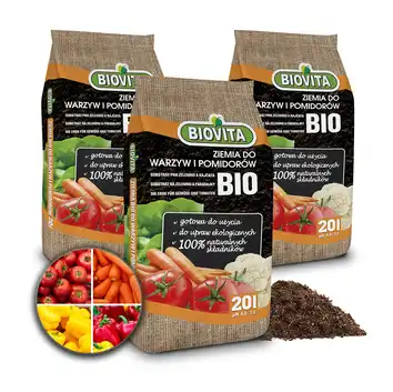 Biovita Ziemia do warzyw i pomidorów BIO 60l