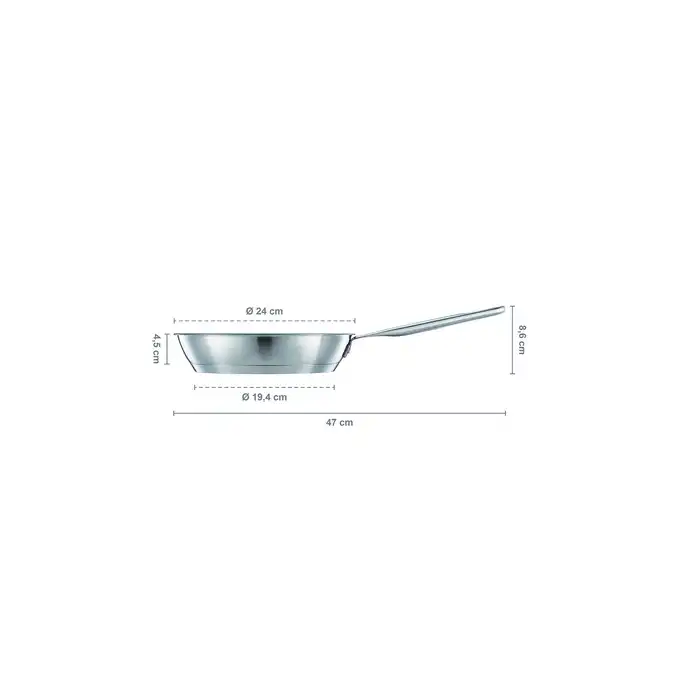 FISKARS Patelnia All Steel 24 cm