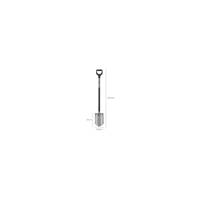 FISKARS Szpadel Ergonomic Comfort ostry 1067511 szary