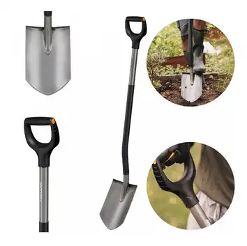 FISKARS Szpadel Ergonomic Comfort ostry 1067511 szary
