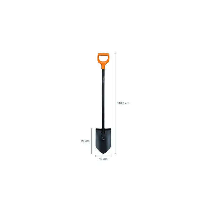 FISKARS Szpadel ostry Solid  metalowy 1066716  (1003455)