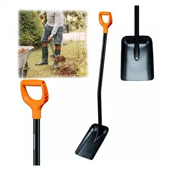 FISKARS Szufla metalowa Solid&amp;#x2122; z rączką w kształcie litery D 1066718 (1003457) SOLID