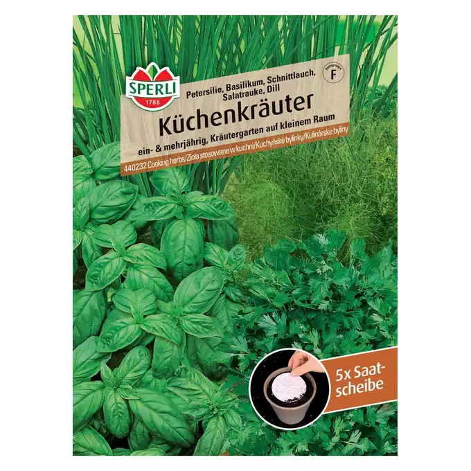 Mieszanka ziół Küchenkräuter, Saatscheibe SP-F