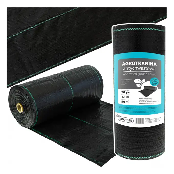 SKARDEN Agrotkanina 1,1x50m CZARNA 70g/m2 czarna