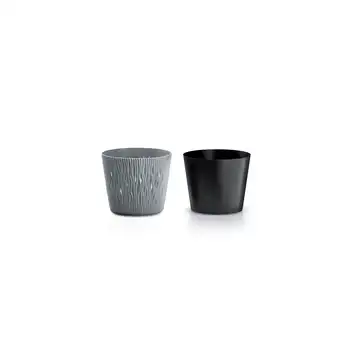 Zestaw doniczek Sandy Round DSR130/160/190 szary kamienny