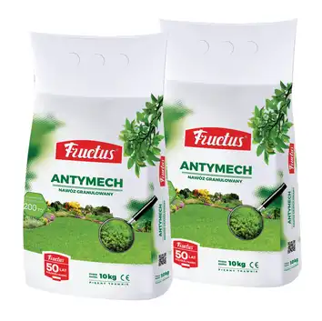 Zestaw nawozy Fructus do trawnika Antymech 2 x 10 kg