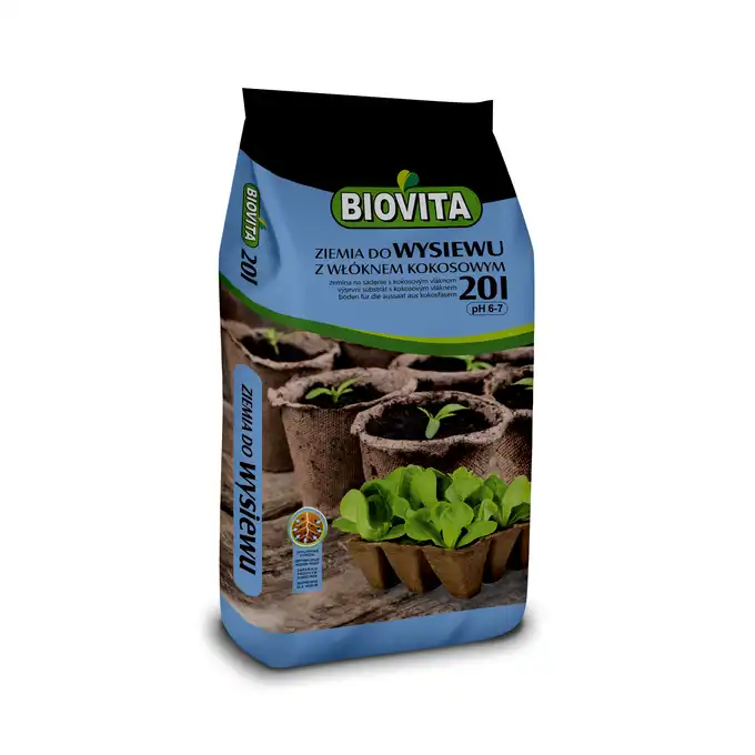Ziemia do wysiewu z włóknem kokosowym Biovita 40L