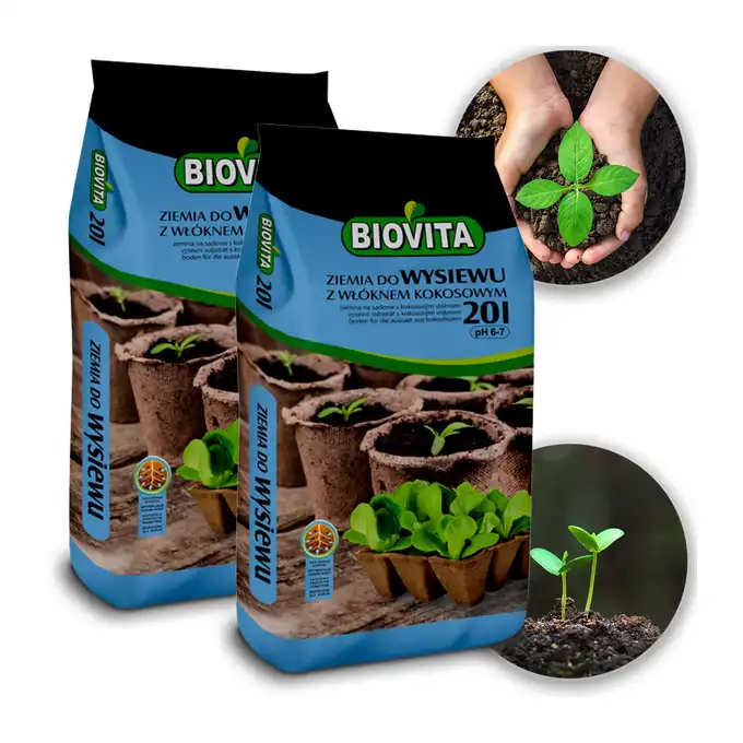 Ziemia do wysiewu z włóknem kokosowym Biovita 40L
