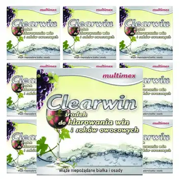 Clearwin środek klarujący do win i soków 10 x10g Multimex