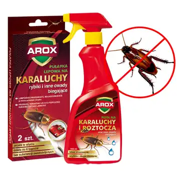 Lep i płyn na karaluchy i owady biegające/latające Arox