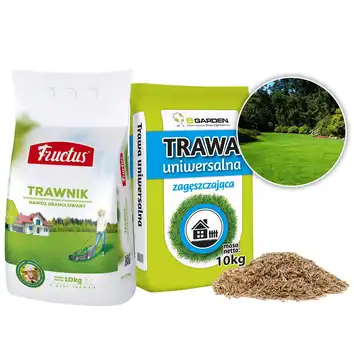 Trawa UNIWERSALNA 10kg+nawóz do trawnika 10kg