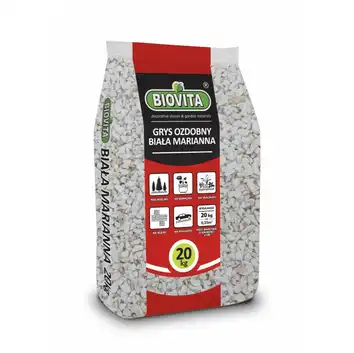 Zestaw 10x Grys Marmurowy Biała Marianna" 8-16mm 20kg BIOVITA