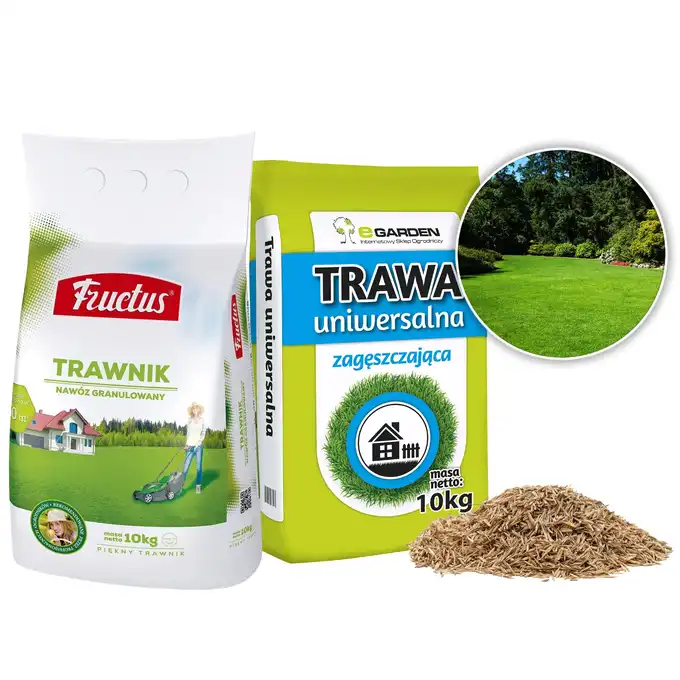 Trawa UNIWERSALNA 10kg+nawóz do trawnika 10kg